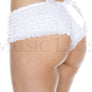 Soft rufflled shorts with back satin bow