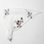 Tulle Lace Embroidered Poppy Headscarf