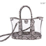 SNAKE TRIM CLEAR BAG