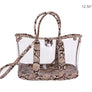 SNAKE TRIM CLEAR BAG