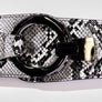 SNAKE PRINT FASHION BELT