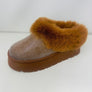 WILD DIVA Embellished Faux Fur Platform Booties