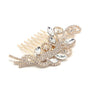 Flower Leaf Bridal Theme Hair Comb Series