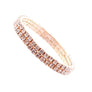 2 Row Strand Line Stretch Rhinestone Bracelet