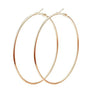 Ultra Thin Basic Hoop Earrings, 25mm to 100mm