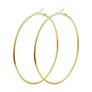 Ultra Thin Basic Hoop Earrings, 25mm to 100mm