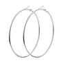Ultra Thin Basic Hoop Earrings, 25mm to 100mm