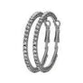 45mm Basic Sparkle Rhinestone Hoop Earrings