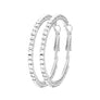 45mm Basic Sparkle Rhinestone Hoop Earrings