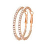 45mm Basic Sparkle Rhinestone Hoop Earrings