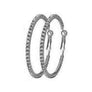 55mm Basic Sparkle Rhinestone Hoop Earrings