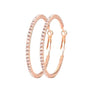 55mm Basic Sparkle Rhinestone Hoop Earrings