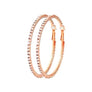 65mm Basic Sparkle Rhinestone Hoop Earrings