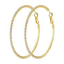 85mm Basic Sparkle Rhinestone Hoop Earrings
