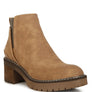 Pheonix Faux Leather Chunky Heel Ankle Boots