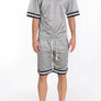 MESH SLEEVE TAPE ATHLETIC TSHIRT