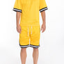 MESH SLEEVE TAPE ATHLETIC TSHIRT
