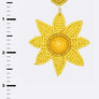 Sunflower Beaded Iconic Earrings