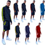 Two Stripe Cargo Pocket Track Jacket Short Suit