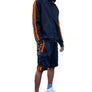 Two Stripe Cargo Pocket Track Jacket Short Suit