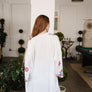 Pink Anemone Garland Embroidered Kimono