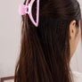 Iridescent crescent shape big claw hair clip
