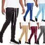 SOLID COLOR PLAIN BASIC TRACK PANTS