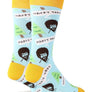 Bob Ross Happy Tree - Men's Crew Funny Socks