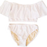 KIDS RUFFLE TWO PIECE BATHING SUIT