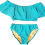 KIDS RUFFLE TWO PIECE BATHING SUIT