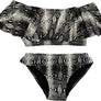 KIDS RUFFLE TWO PIECE BATHING SUIT