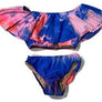 KIDS RUFFLE TWO PIECE BATHING SUIT