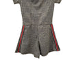 KIDS PLAID STRIPE SIDE ROMPER