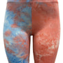 KIDS HIGH WAISTED TIE DYE COTTON BIKER SHORTS