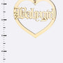 BABY GIRL Acrylic Heart Drop Earrings