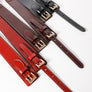 Leather Double Buckle Adjustable Waist Belt