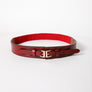 Leather Double Buckle Adjustable Waist Belt