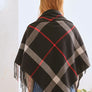 PLAID SQUARE SHAWL SCARF