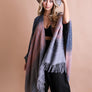 Versatile Colorblend Serape Cozy Fall Winter Shawl