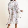Ikebana Kimono W/ Suede Tie Belt