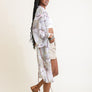 Ikebana Kimono W/ Suede Tie Belt