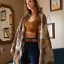 Suede Antique Gold Western Buckle Belt