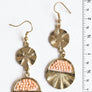 Golden Sunrise Artisan Beaded Drop Earrings
