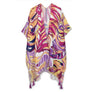 DIONA J TROPICAL PRINT KIMONO ONE SIZE COLOR BERRY