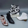 WOMENS ALMOND TOE FASHION WESTERN BOOTIES