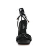 SKORA TIE UP HEELED SANDALS