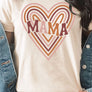 Retro Mama Heart Graphic Tee