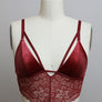 Velvet longline Lace Bralette