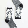 Faux Mohair Diamond Pattern Socks