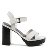 RAG&CO CHYPRE HIGH HEELED BLOCK SANDAL IN TAN